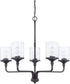 Colton 5-Light Chandelier In Matte Black