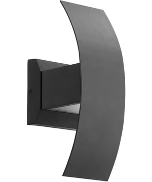 5"W Curvo 2-light LED Wall Sconce Noir