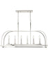 Seneca 6-Light Linear Chandelier Polished Nickel