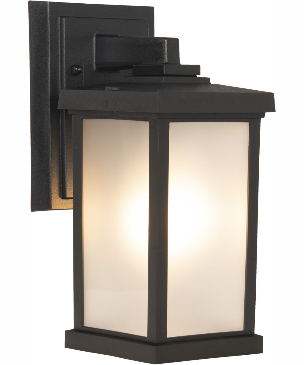 Resilience Lanterns 1-Light Outdoor Wall Lantern Matte Black
