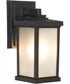Resilience Lanterns 1-Light Outdoor Wall Lantern Matte Black