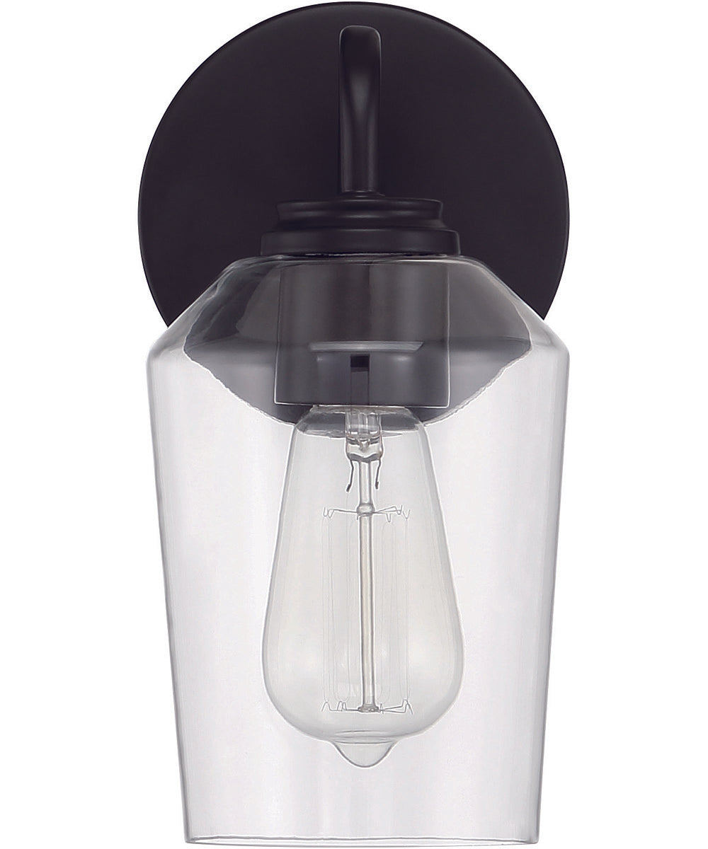 Shayna 1-Light Wall Sconce Flat Black