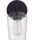 Shayna 1-Light Wall Sconce Flat Black