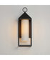 Aldous 1-Light Large Outdoor Sconce Black