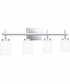 Wilburn Extra Large 4-light Bath Light Polished Chrome