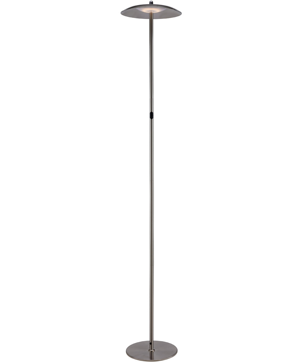 Torin 1-Light Led Torch/Floor Lamp Brushed Nickel