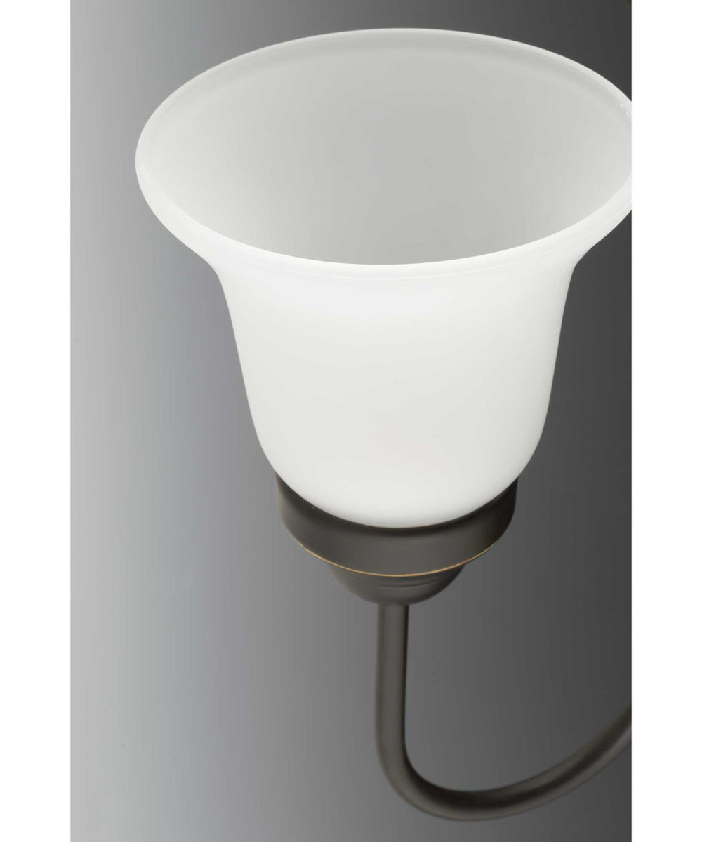 Classic 5-Light Etched Glass Traditional Chandelier Light Antique Bronze