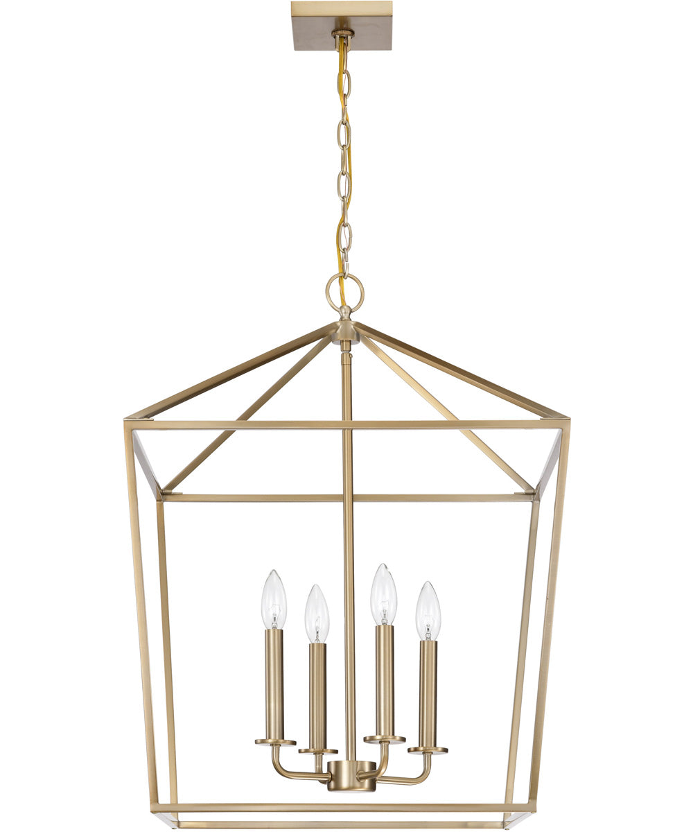 Emma 4-Light Pendant Burnished Brass