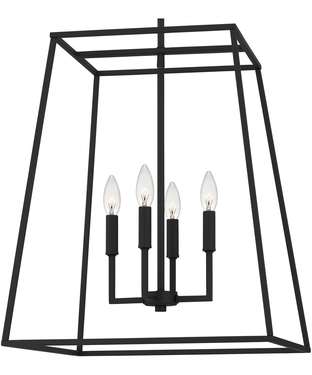Prescott Large 4-light Pendant Matte Black