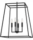 Prescott Large 4-light Pendant Matte Black