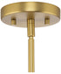 Copeland 1-Light Mid-Century Modern Pendant Brushed Gold