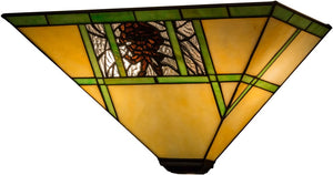 14"W Pinecone Ridge Wall Sconce