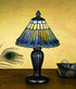 13"H Jeweled Peacock Accent Cone Lamp