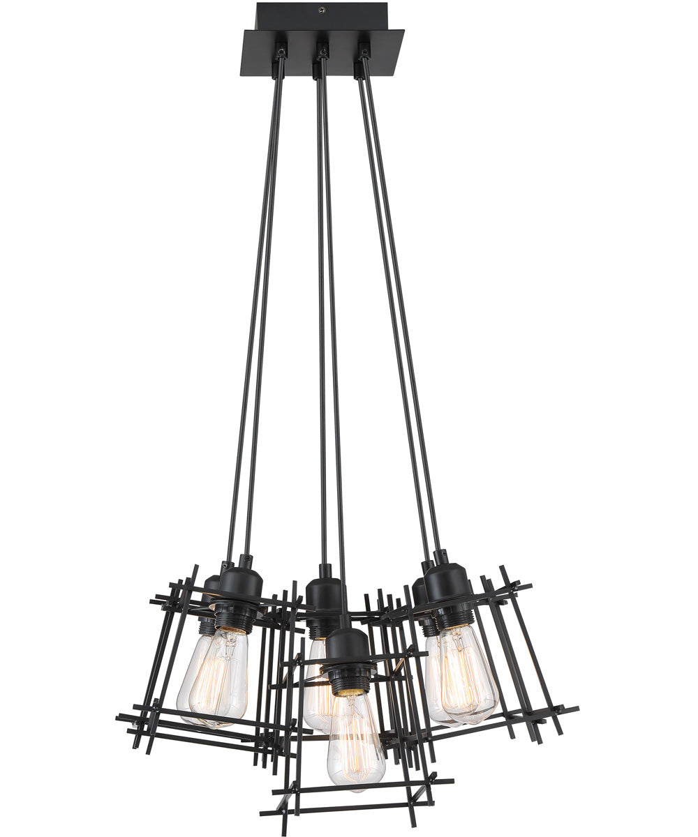 Kansas 6-Light 6-Light Pendant Matt Black