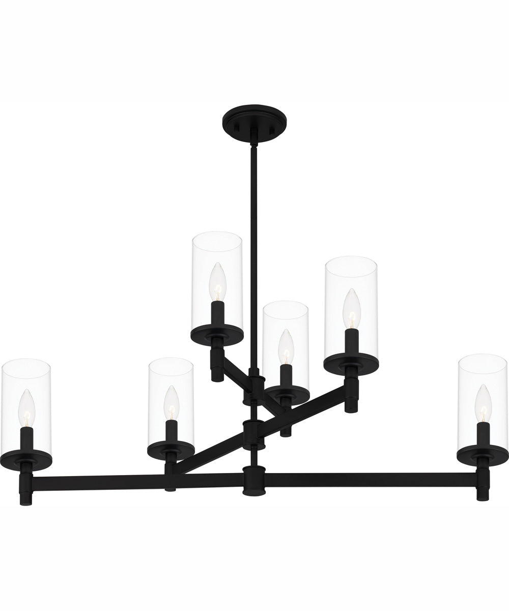 Quoizel Chandelier Medium 6-light Island Light Matte Black