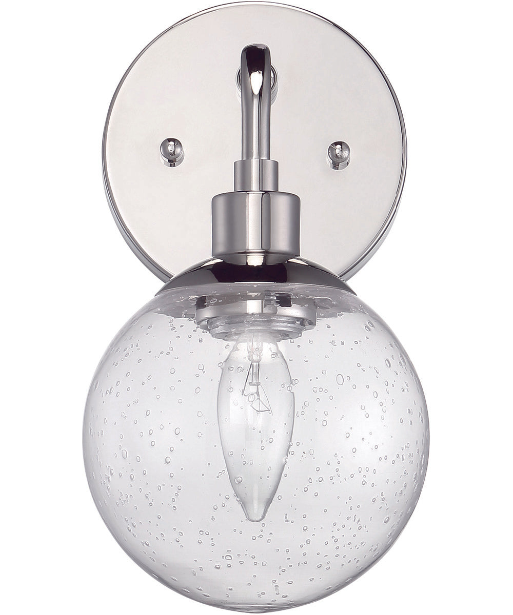 Que 1-Light Wall Sconce Chrome