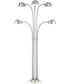 Rowley 5-Light 5-Light Floor Lamp Brushed Nickel/Metal Shade