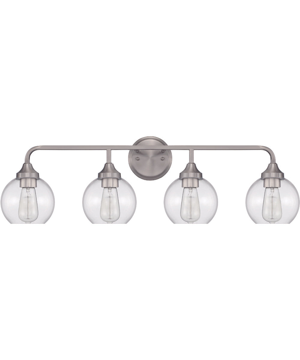Glenda 4-Light Vanity Brushed Polished Nickel
