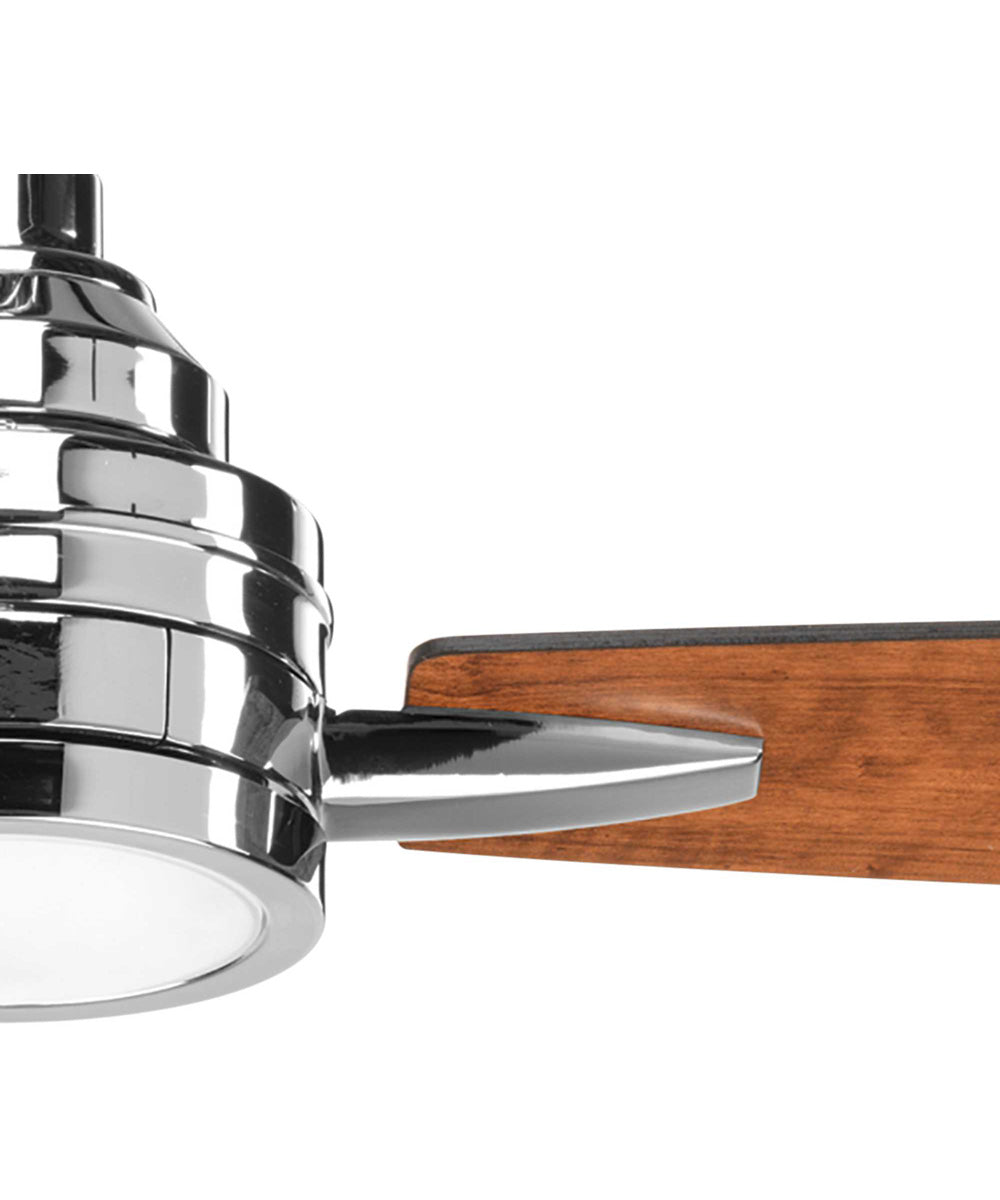 Gaze 60" LED 3-Blade Ceiling Fan Polished Chrome