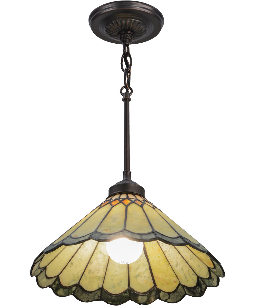 12"W Carousel Jadestone Pendant