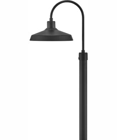 Forge Coastal Elements  1-Light Large Post Top or Pier Mount Lantern in Black