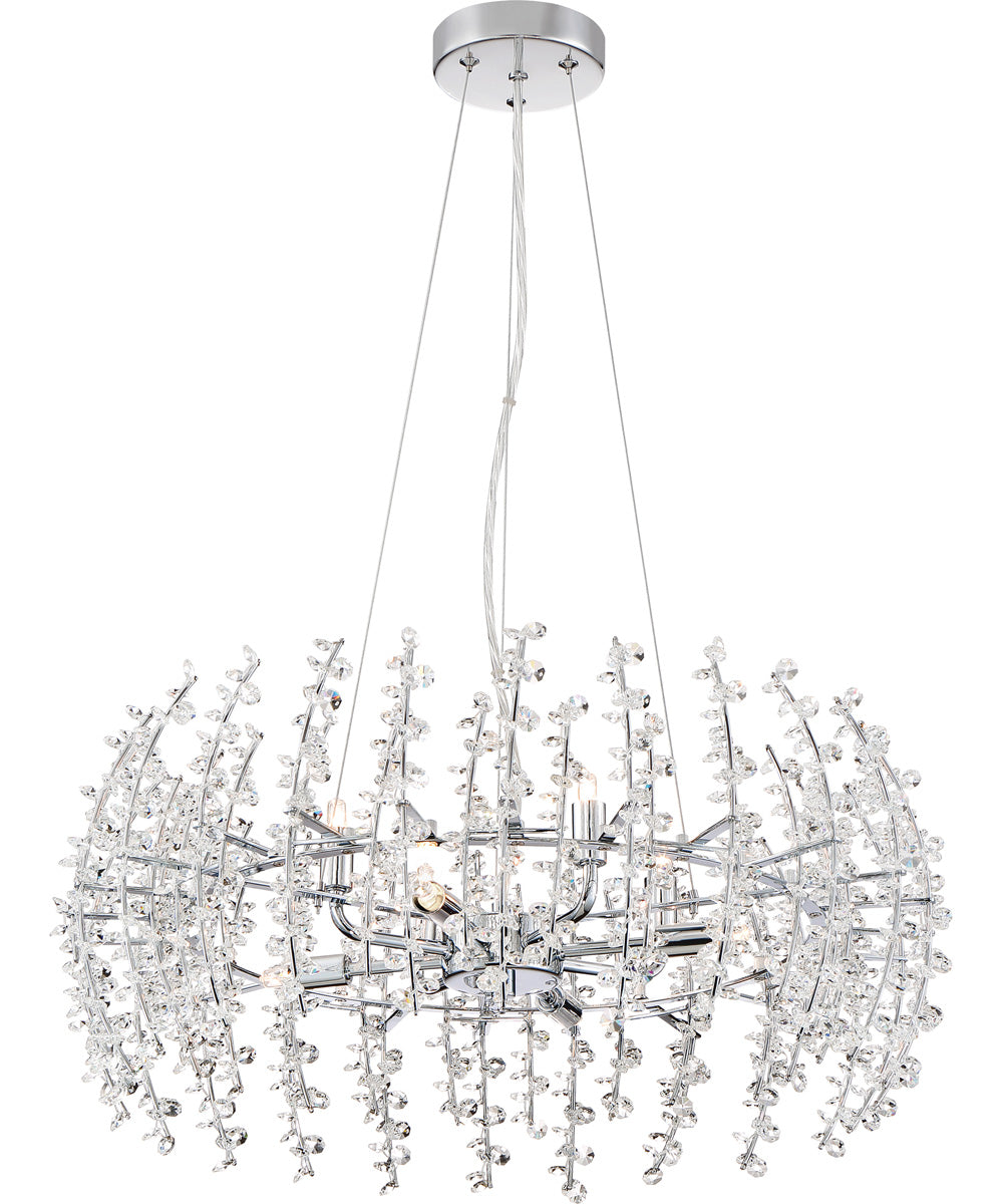 Valla 8-light Pendant Polished Chrome