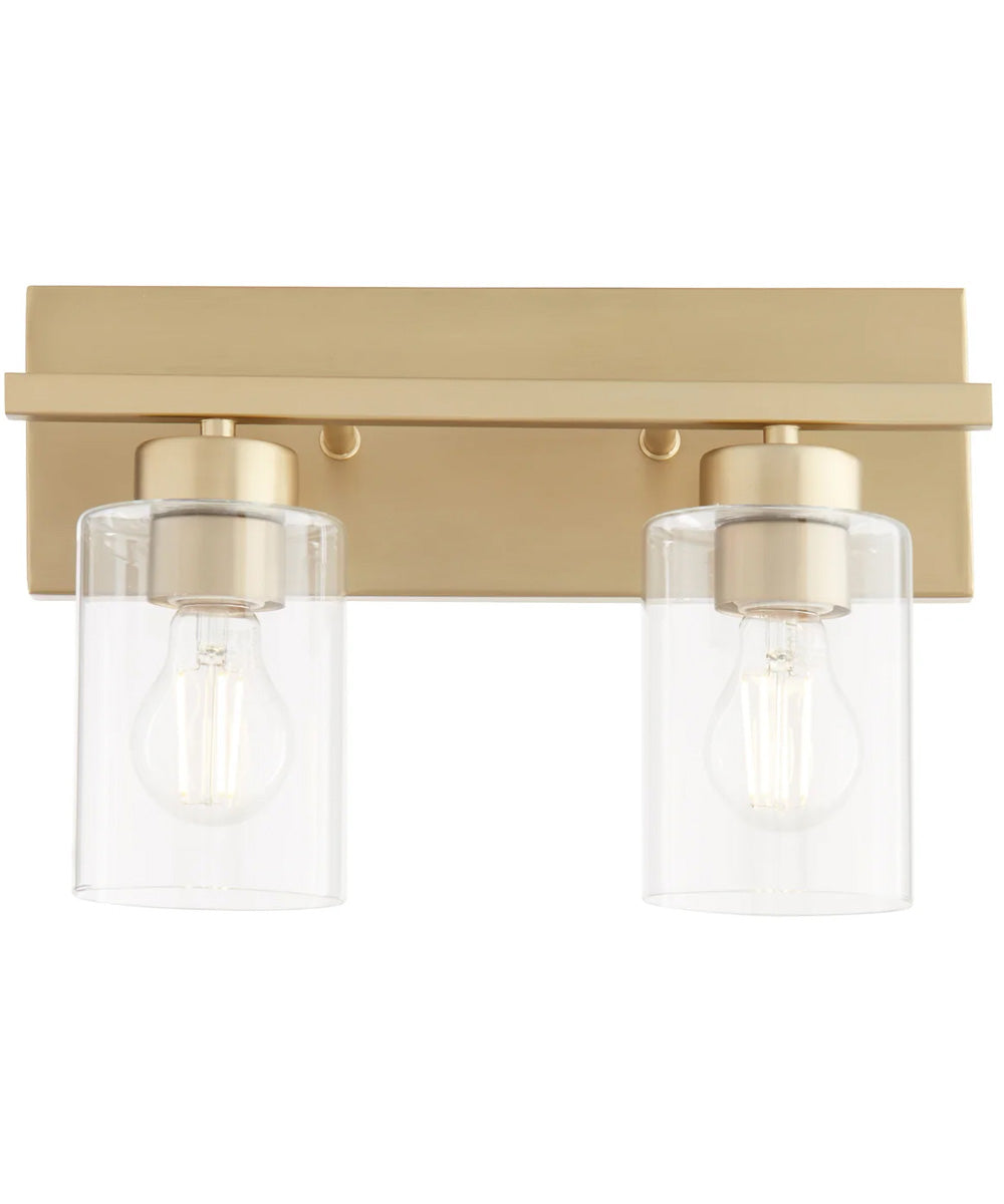 Carter 2-light Bath Vanity Light Aged Brass