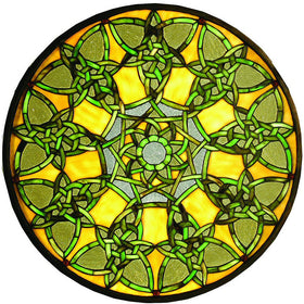 20"H Knotwork Trance Medallion Window