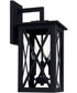 Avondale 3-Light Outdoor Wall Mount Rain or Shine - Black with Clear Glass