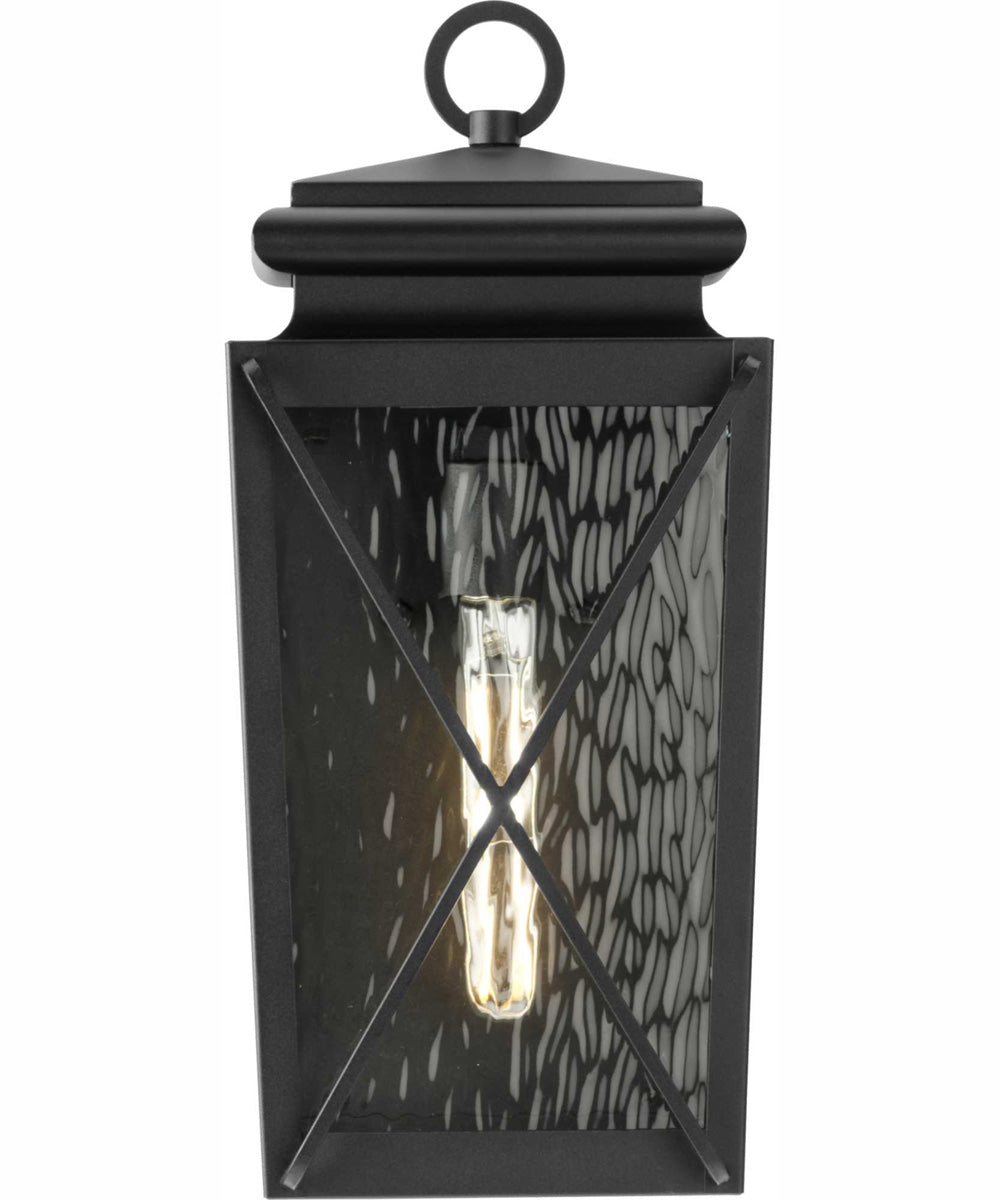 Wakeford 1-Light Transitional Outdoor Small Wall Lantern Textured Black