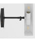 2-light Wall Mount Light Fixture Matte Black