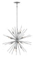 30"W Tryst 12-Light Stem Hung Pendant in Burnished Nickel