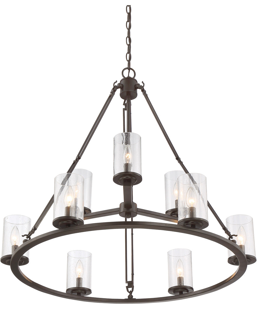 Buchanan 9-light Chandelier Western Bronze