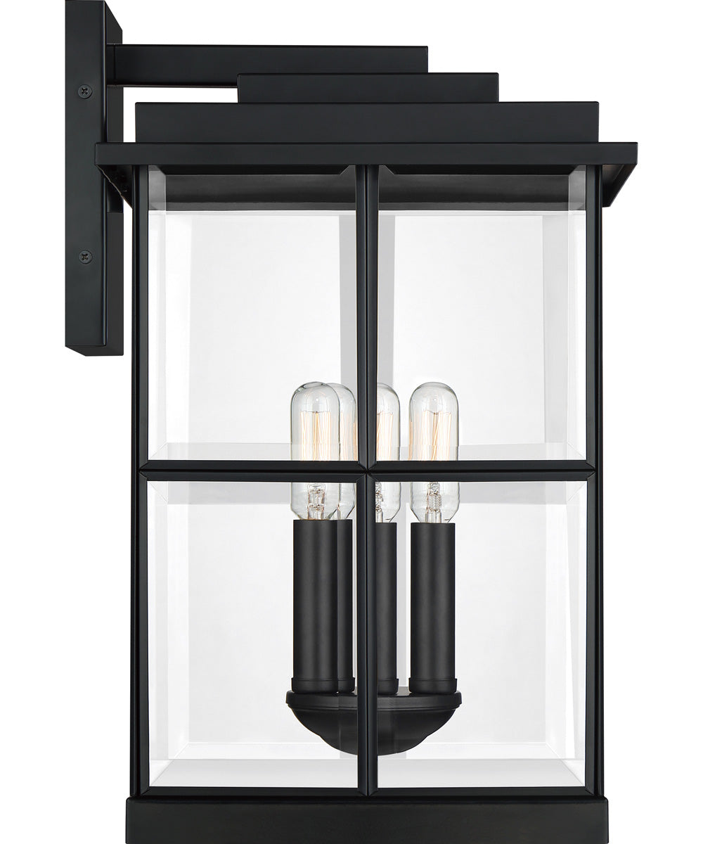 Mulligan Large 3-light Outdoor Wall Light Matte Black