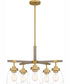 Burkett 5-light Chandelier Light Gold