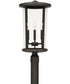 Howell 4-Light Outdoor Post Mount Rain or Shine - Oiled Bronze with Clear Glass