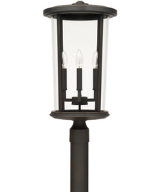 Howell 4-Light Outdoor Post Mount Rain or Shine - Oiled Bronze with Clear Glass