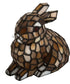 7"H Tiffany Rabbit Honey Accent Lamp