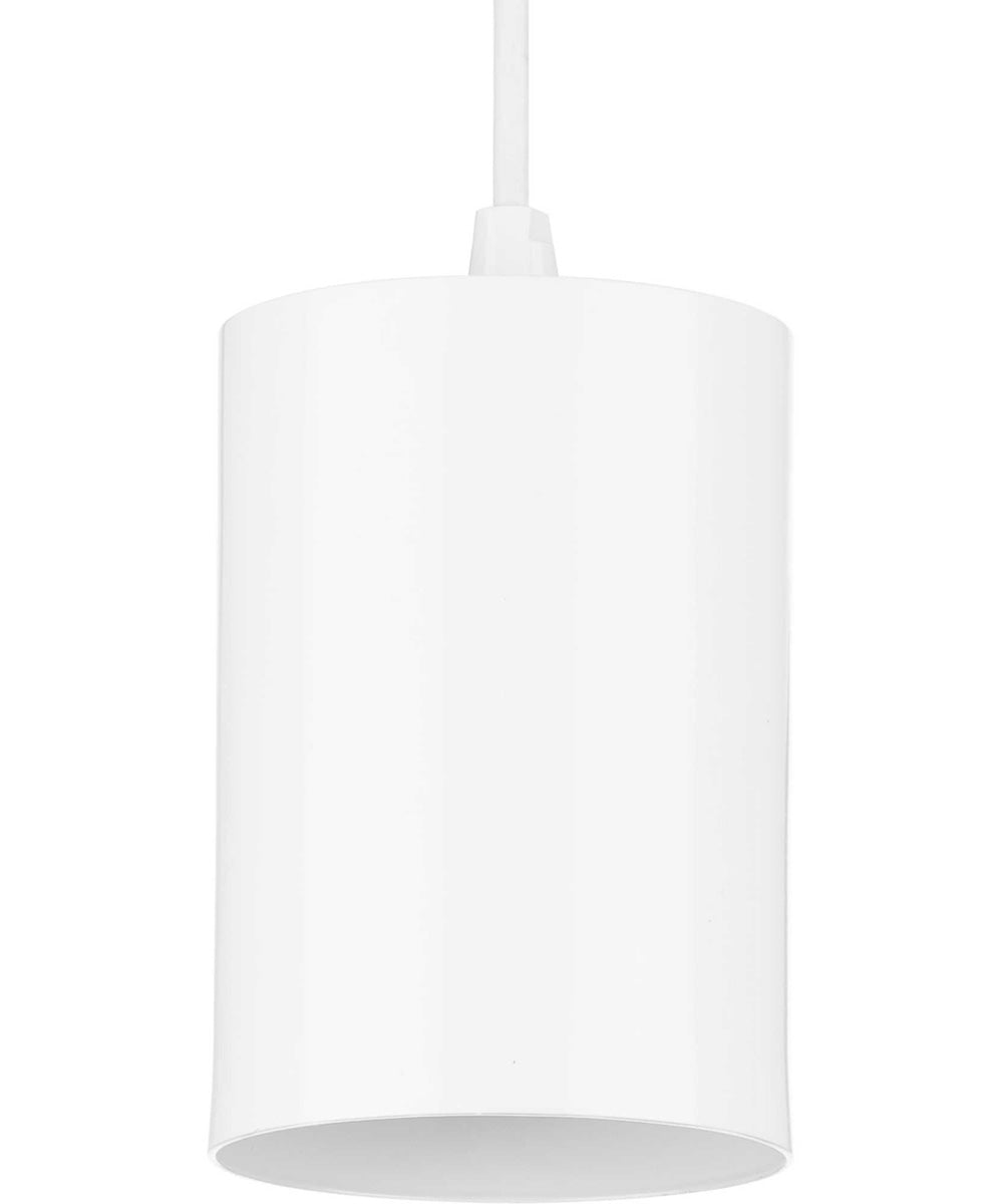 5"  Outdoor Aluminum Cylinder Cord-Mount Hanging Light White
