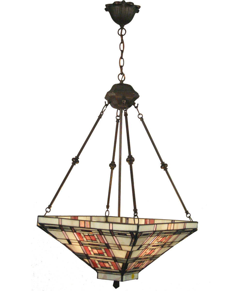 18 Inch W Rayssa Tiffany Inverted Mission Hanging Fixture
