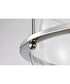 Amado 3-Light Close-to-Ceiling Polished Nickel