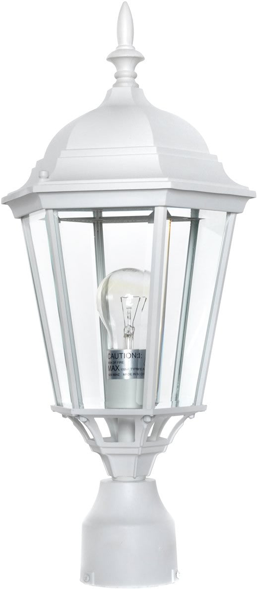 Maxim Westlake 1-Light Outdoor Pole/Post Lantern White 1005WT