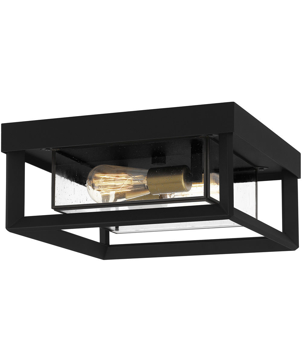 Infinger 2-light Semi Flush Mount Earth Black