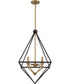 Louvre 4-light Pendant Western Bronze