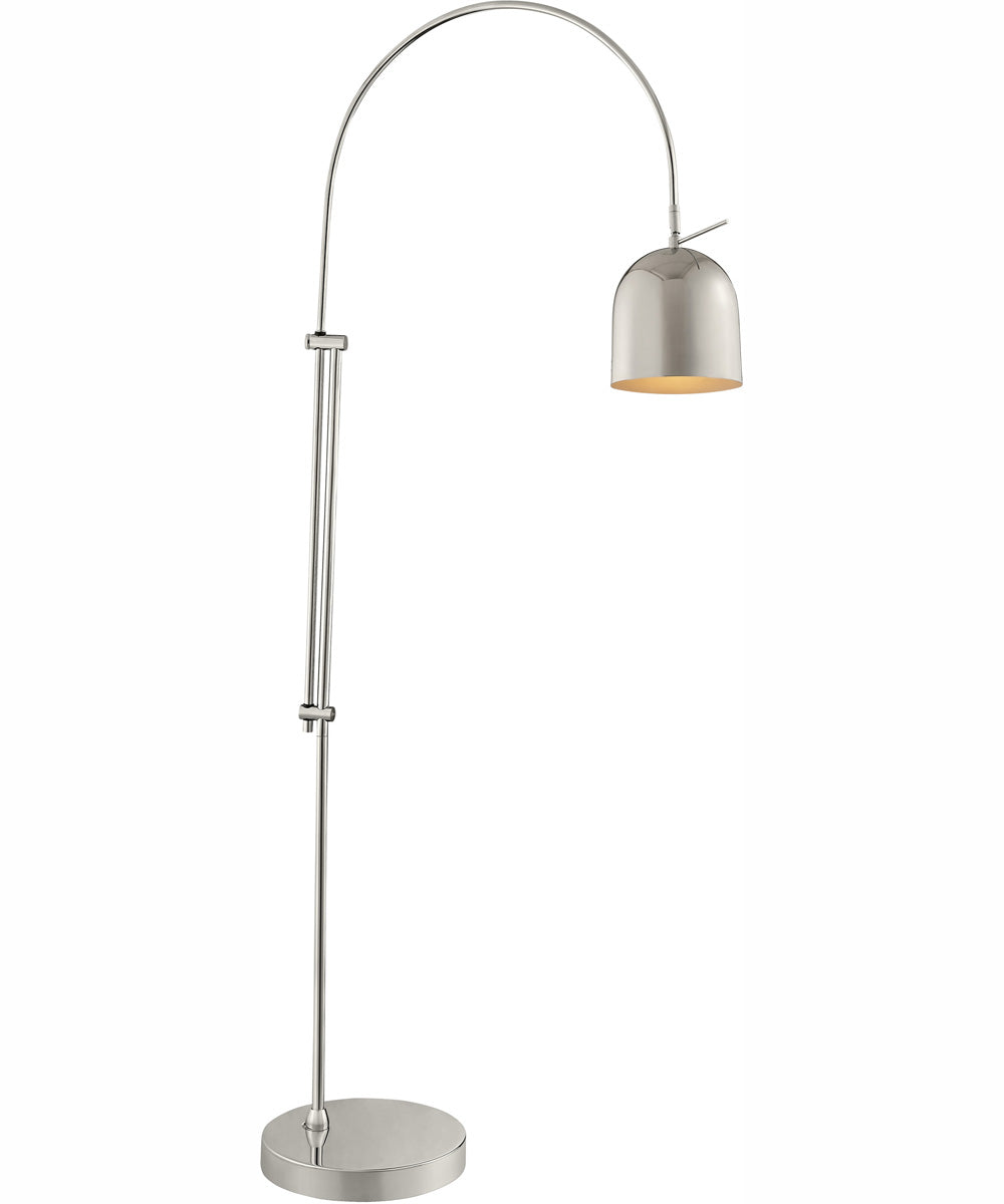 Marcelo 1-Light Arch Lamp Chrome/Metal Shade