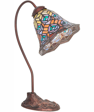 18" High Tiffany Peacock Feather Desk Lamp