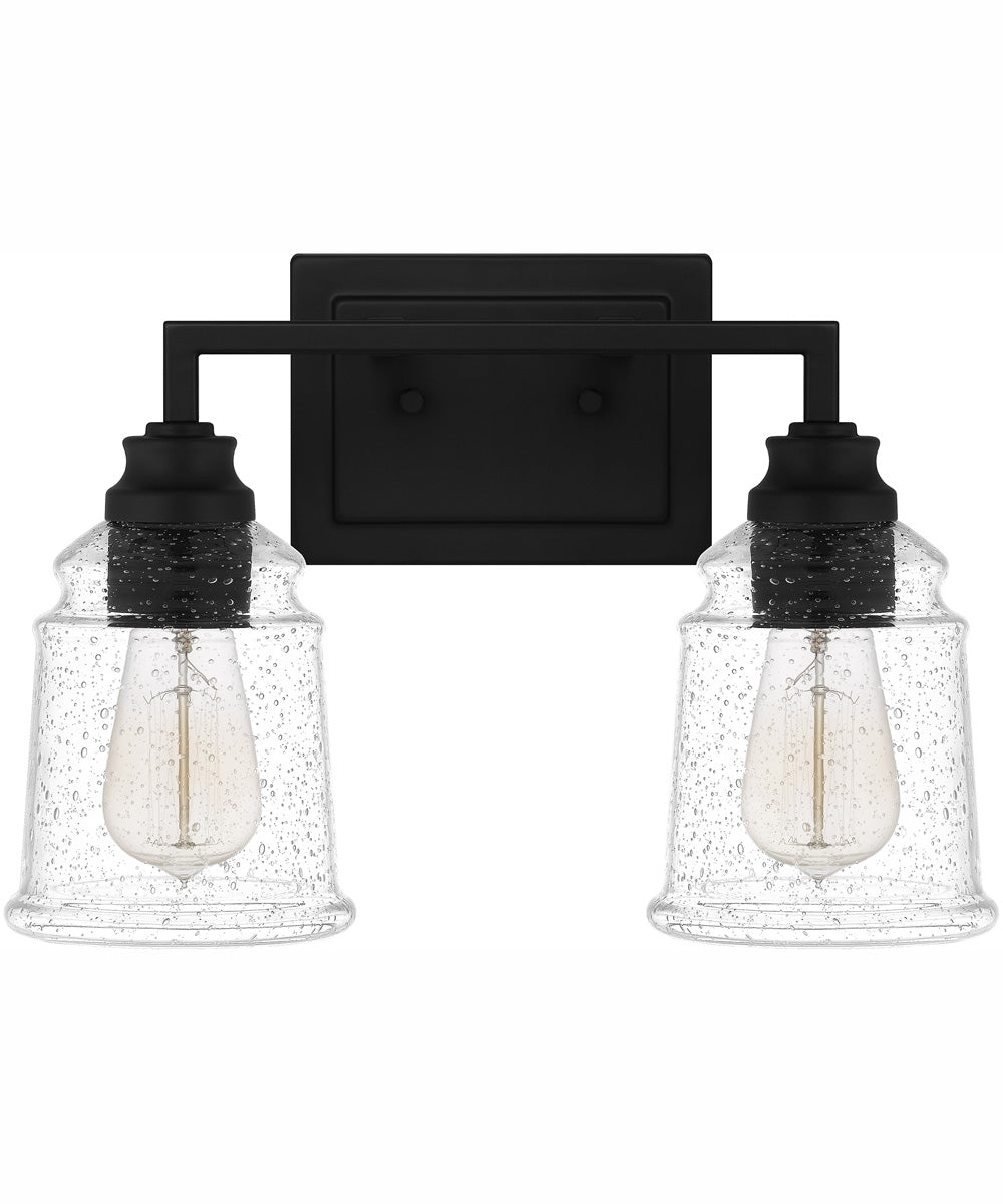 McIntire Medium 2-light Bath Light Matte Black
