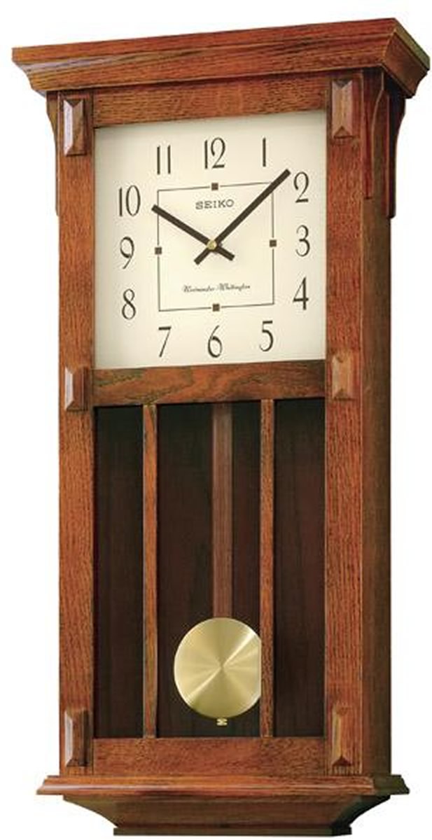 Chime Wall Clock with Pendulum