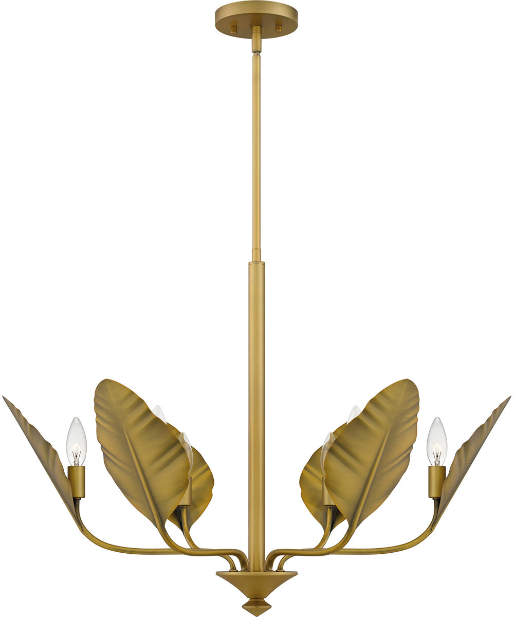 Bayley 6-light Chandelier Aged Brass