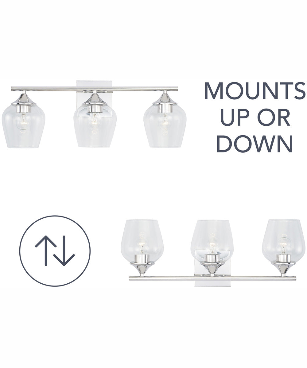 Reece 3-Light Vanity Chrome